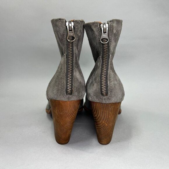 Kork-Ease Women's Size 10 Lapra Grey Suede Western Ankle Boots - Picture 5 of 12